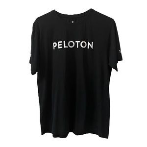 Peloton Official Century Black Graphic Tee Shirt in Unisex SIZE L
